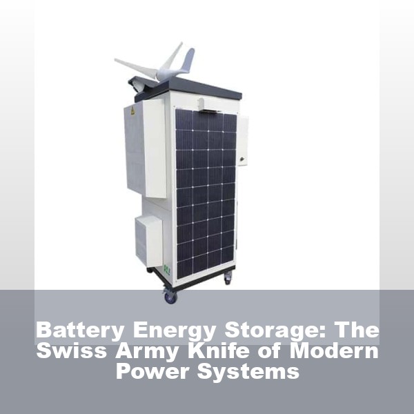 Battery Energy Storage: The Swiss Army Knife of Modern Power Systems